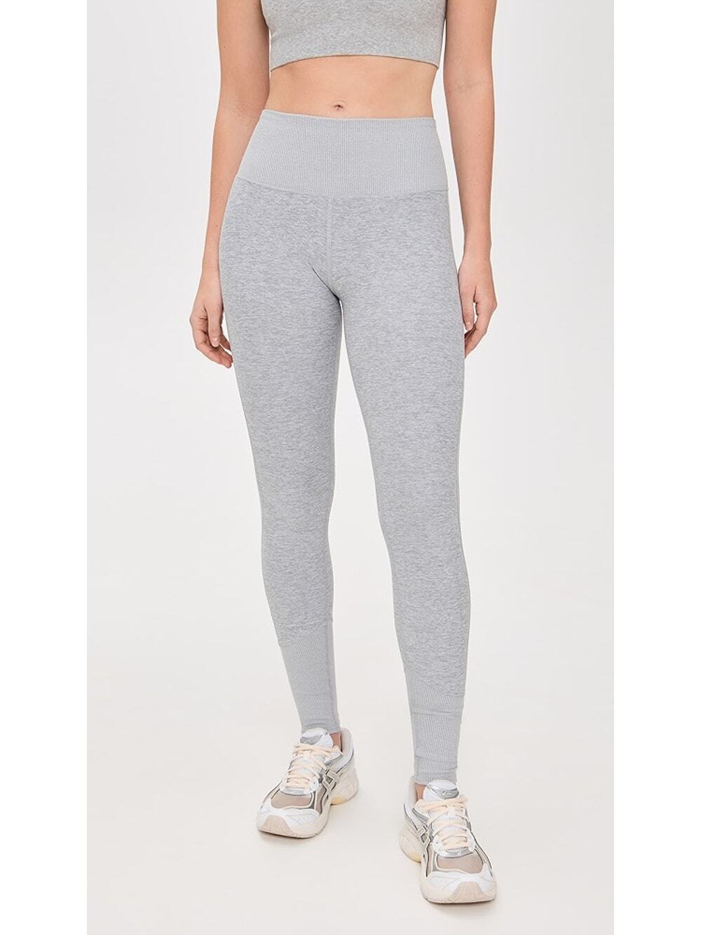 Alo Yoga High Waisted Alosoft Lounge Leggings Pants Athletic Heather Grey XS